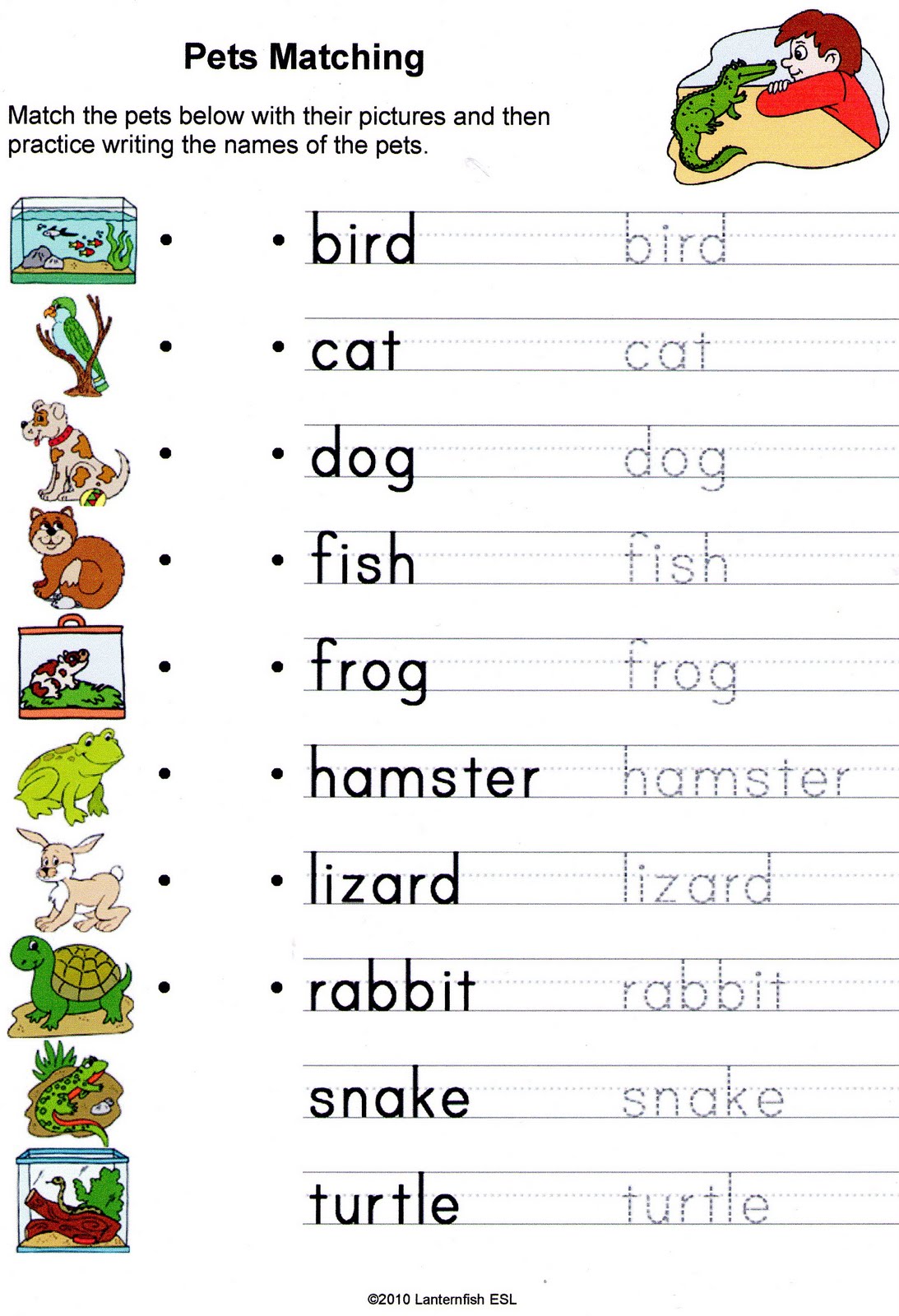English Vocabulary Worksheets