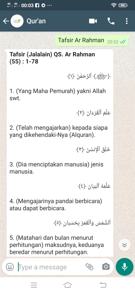 cara pasang bot al quran di whatsapp