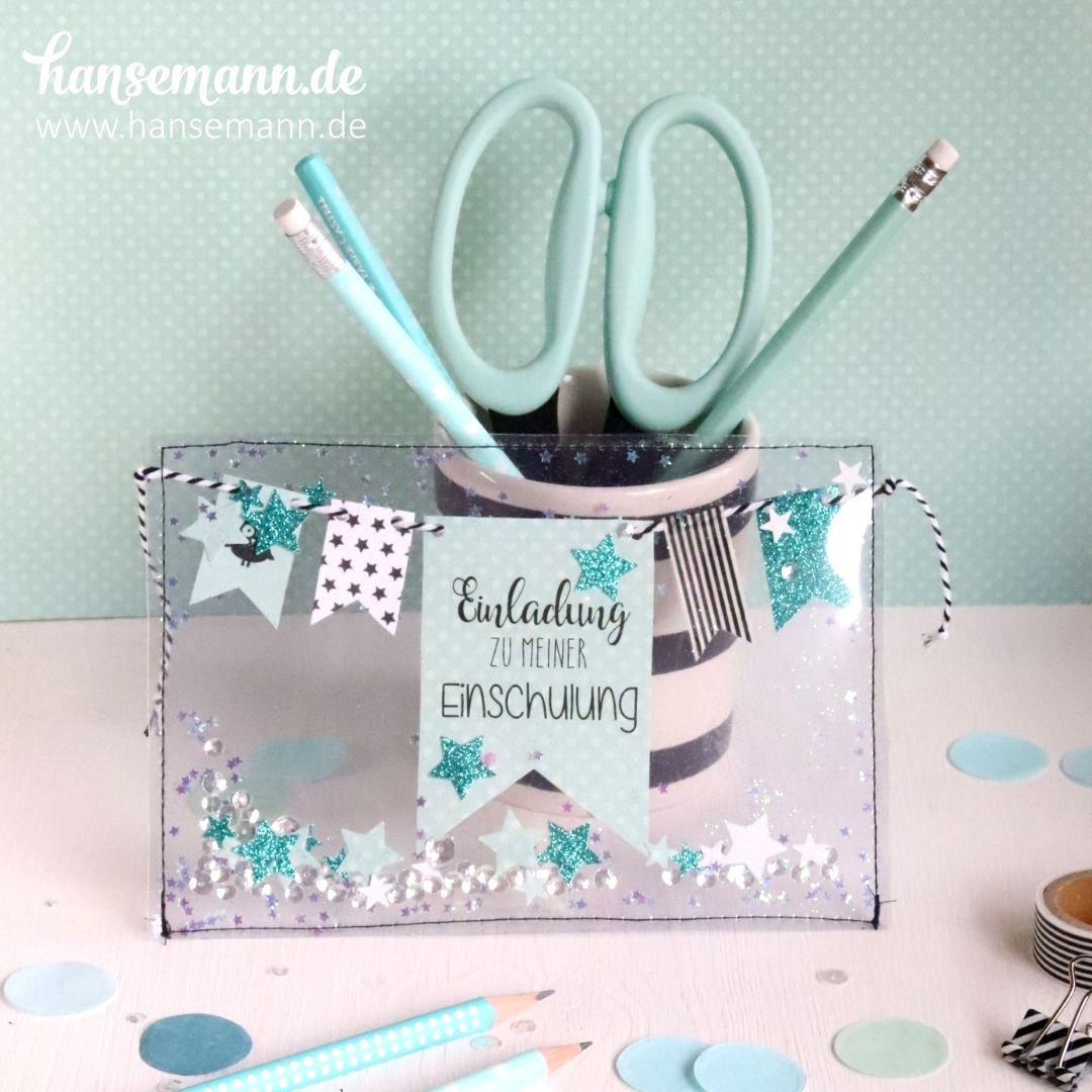 Einladungskarten zur Einschulung basteln - MINT | made-by-imme.de