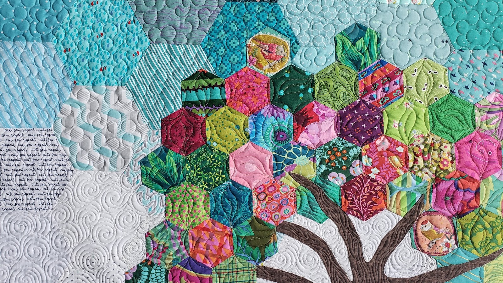 Piece N Quilt Machine Quilting a Figurative Quilt with Natalia Bonner