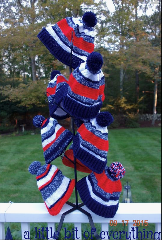 a little bit of everything Needlework Hats, Hats and More Red, White