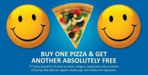 Dominos Pizza ~ Buy one Get one Free [BoGo Offer]
