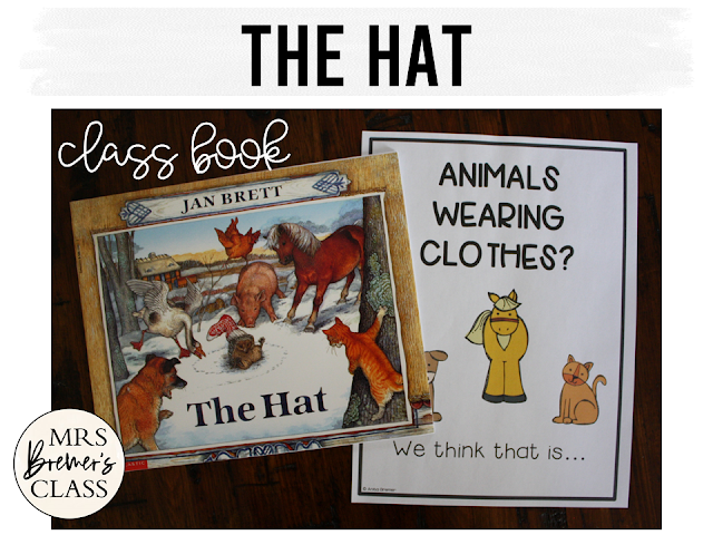The Hat book study winter literacy unit with Common Core aligned companion activities and a craftivity for K-1