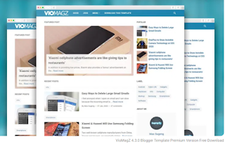 VioMagZ 4.3.0 Blogger Template