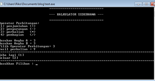 Cara membuat kalkulator sederhana dengan DEV C++