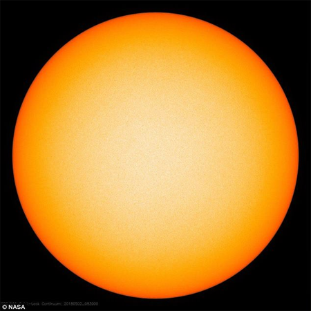 NASA images show sun without spots, New Delhi, News, National, Technology, Researchers