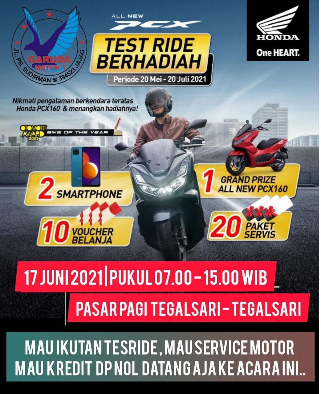 Event Pasar Tegalsari Garuda Motor Jajag Dealer