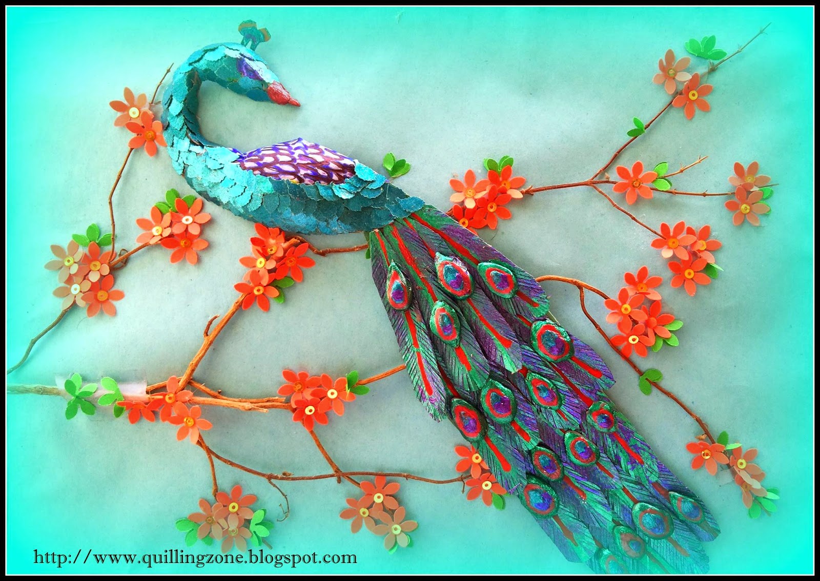My Quilling Zone Paper peacock