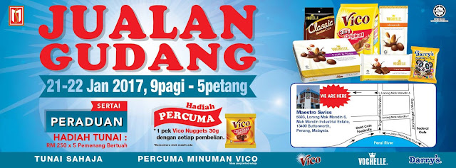 Jualan Gudang Maestro Swiss Vico Penang Malaysia