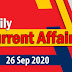 Kerala PSC Daily Malayalam Current Affairs 26 Sep 2020