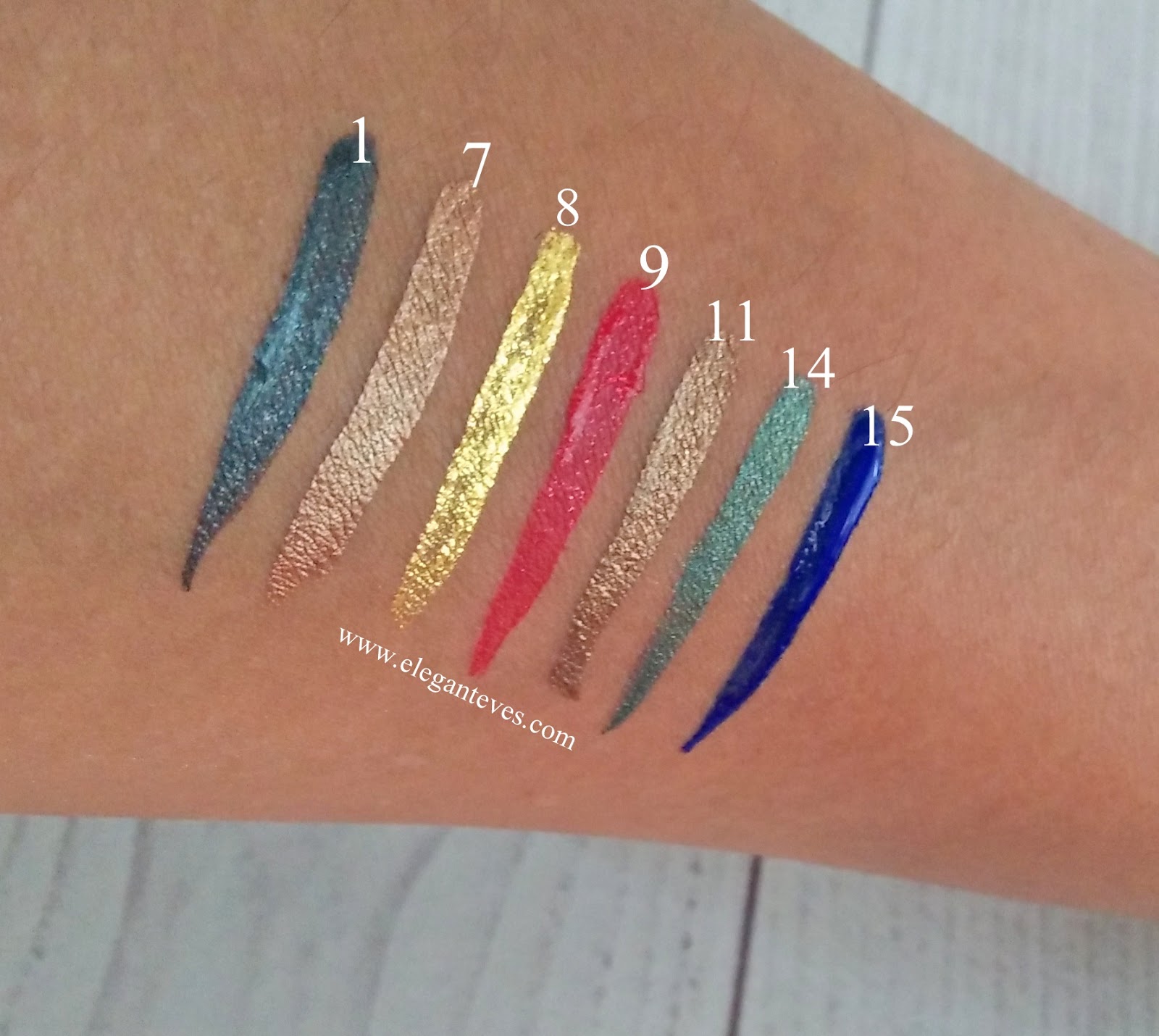 Colored Eyeliners Under Rs.200Review and Swatches of Miss Claire Pearl