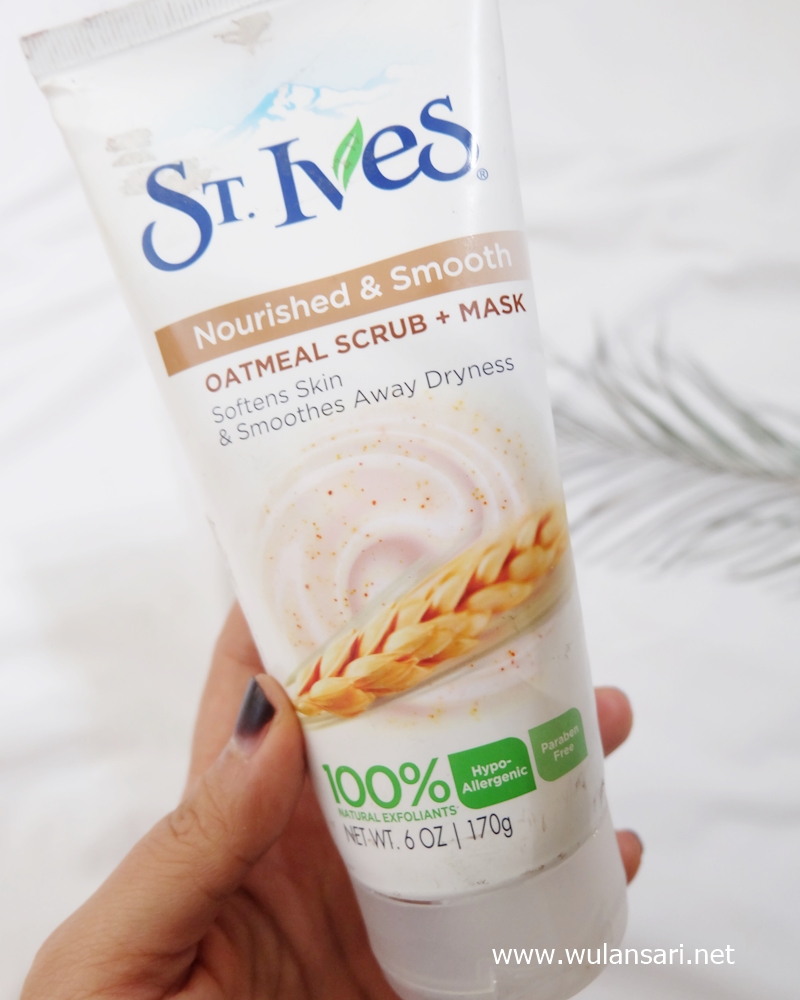 [Review] ST Ives Nourished and Smooth Oatmeal Scrub plus Mask Wulan Kenanga