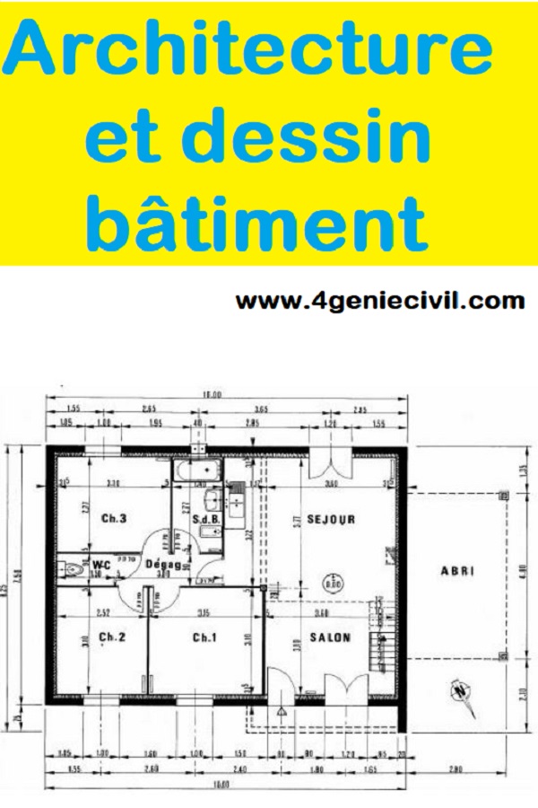 Cours sur l'Architecture et le dessin bâtiment