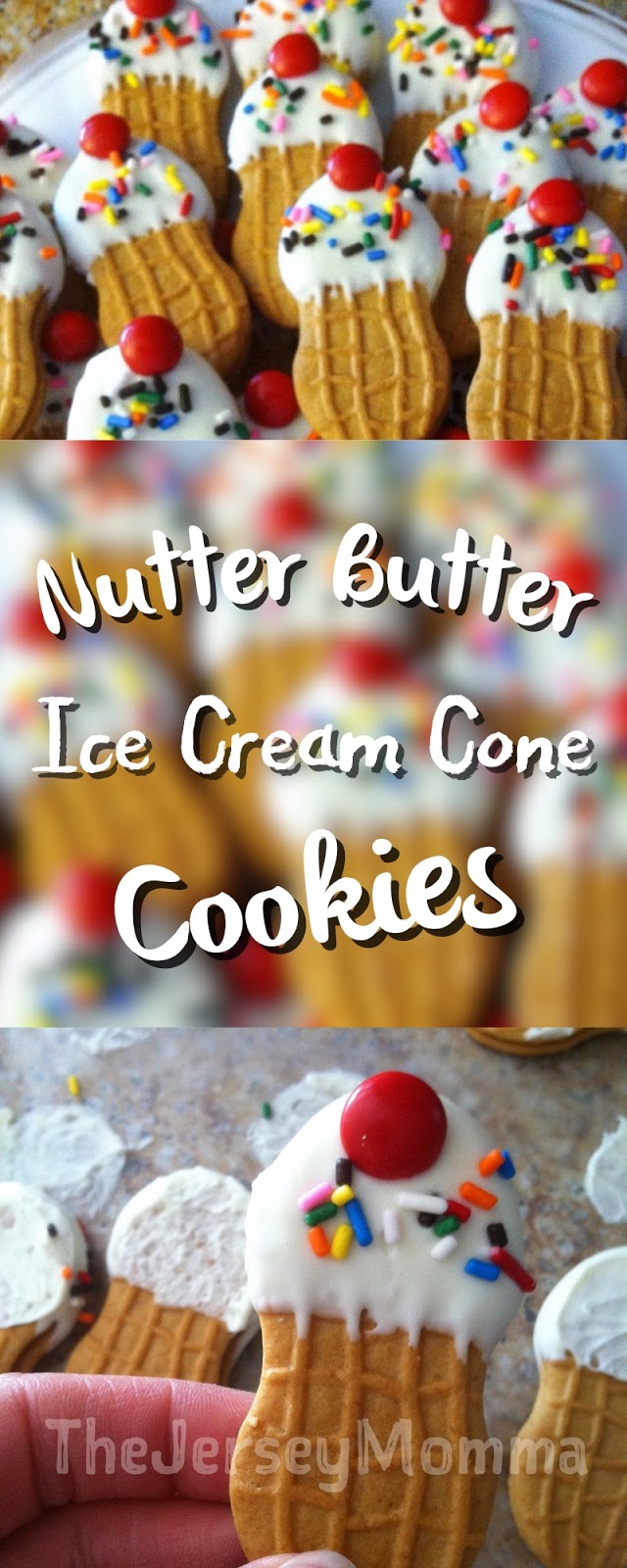 The Jersey Momma DIY Nutter Butter Ice Cream Cone Cookies