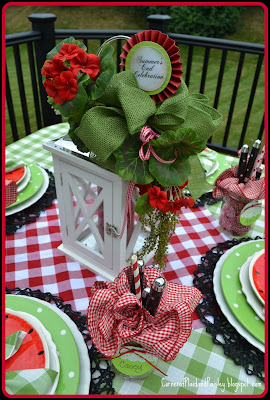 Corner of Plaid and Paisley: Summer's End Tablescape