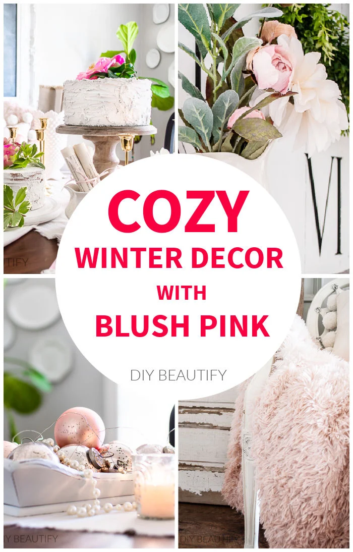 cozy winter pink decor