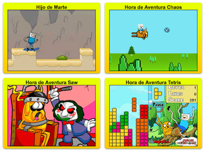 minijuegos en linea de las aventuras de Finn y Jake, todos los juegos de cartoon network