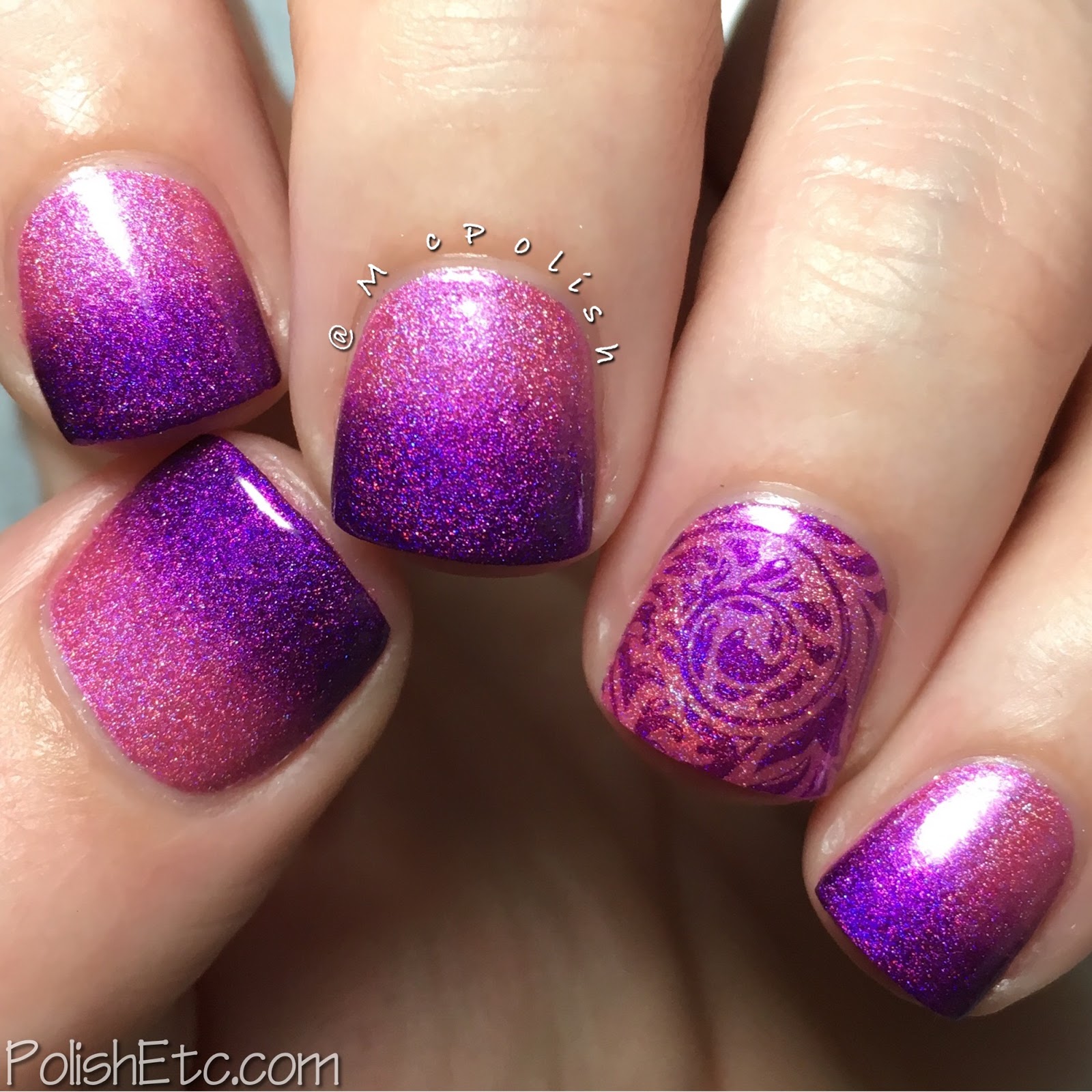 Purple Gradient Nail Art! – RaRa Reid