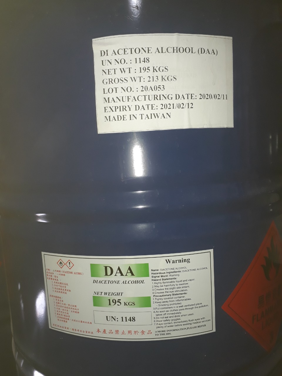 DUNG MÔI DI ACETONE ALCOHOL (DAA)