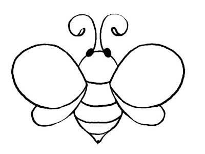 baby bees house: Bee templates