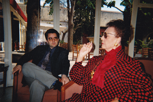 Régine Crespin et Jérôme Pesqué en avril 2000