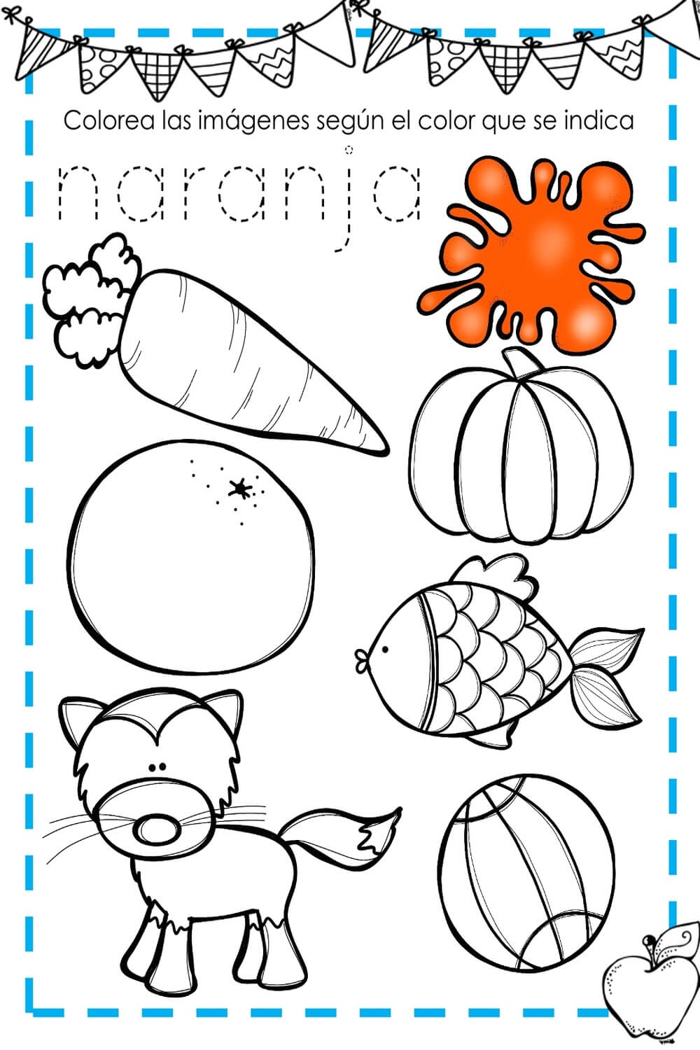 Libro de actividades para aprender los números, colores y formas. Dibujos  para colorear | cuaderno preescolar para los niños de 3-5 años. Con
