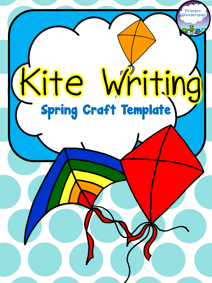 Kite Writing Spring Template