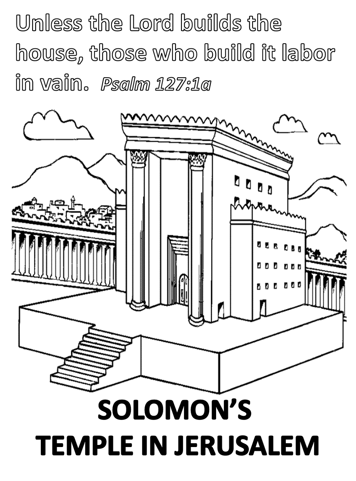 EKIDS 1st Grade Lessons April 23, 2017 Solomon Builds God a Temple