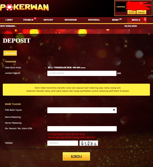 Cara Deposit IDN Poker Lewat ATM dan Pulsa [TERBARU] - trikpoker44
