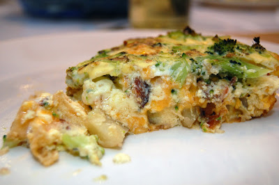 Broccoli Quiche with Potato Crust