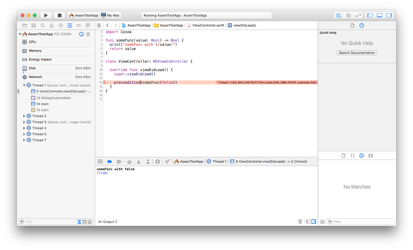 Swift Assertion과 컴파일 최적화 Seorenn SIGSEGV