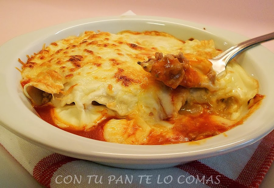 Canelones de carne