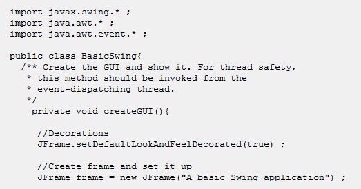 Swing components and containers ~ Java Tutorials