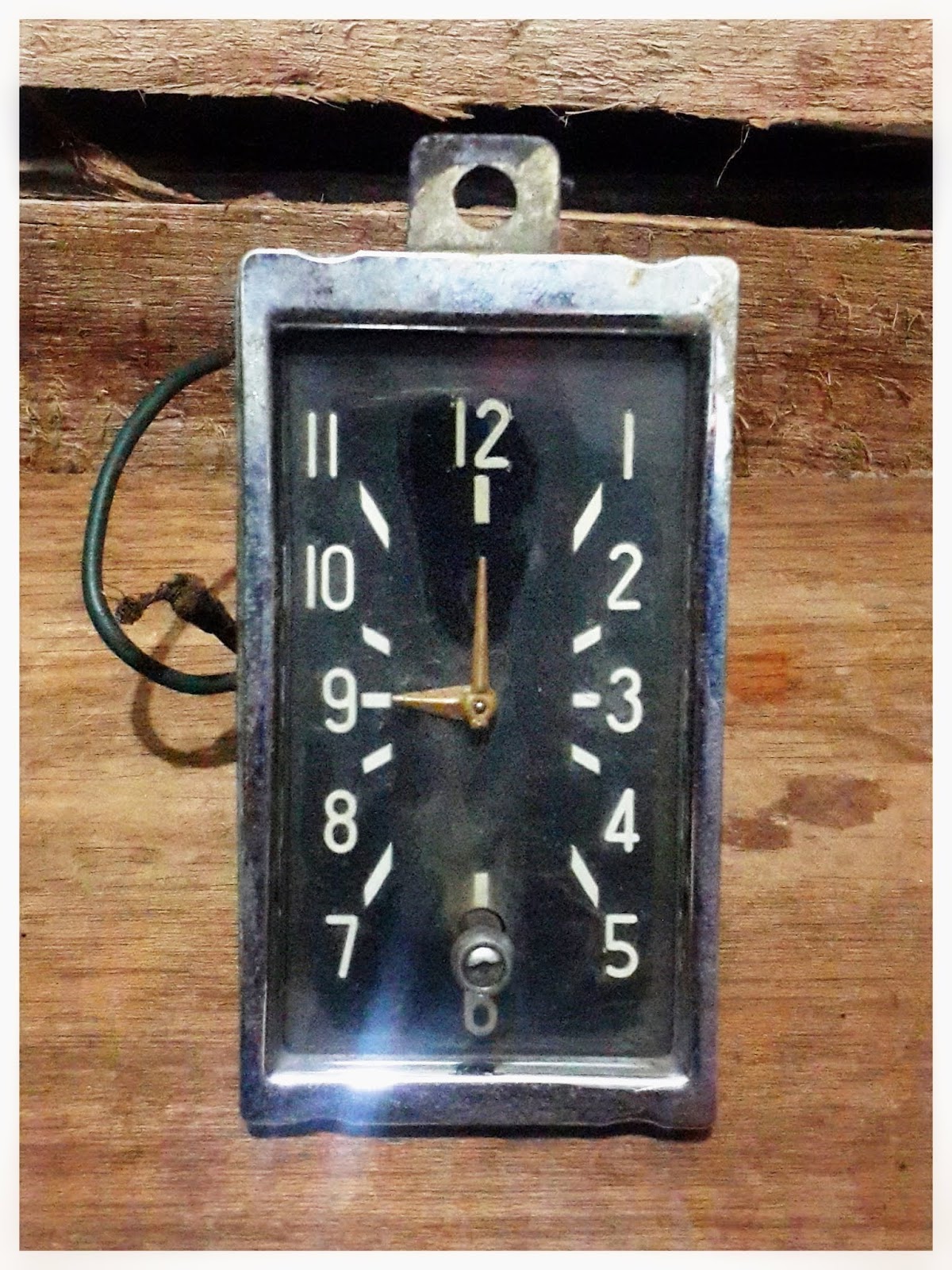 Budy Antiques Gallery Vintage Chrysler Plymouth Dash Clock Geo. W