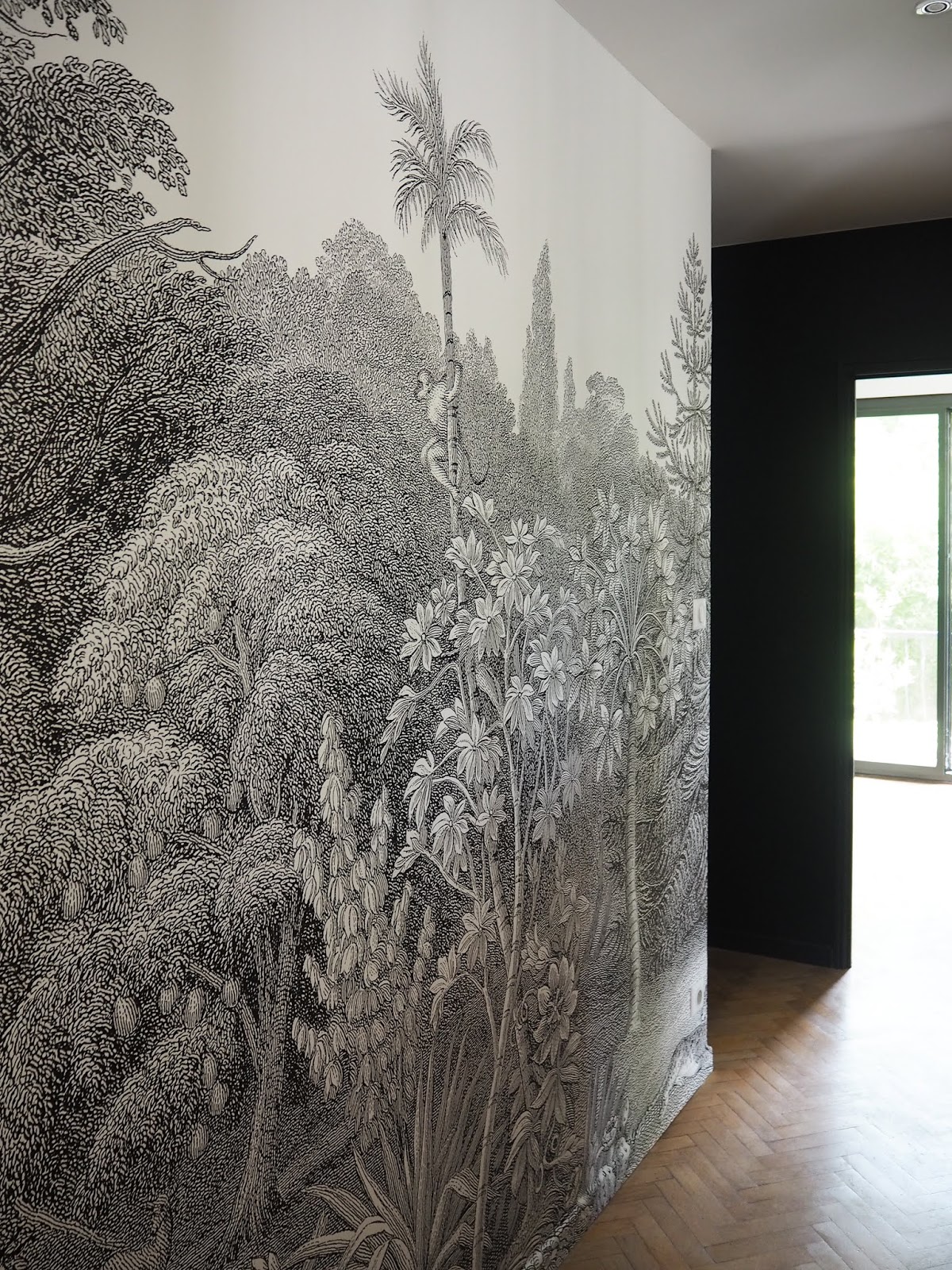 ilaria fatone x rebel walls - panoramic wallpaper in hallway 