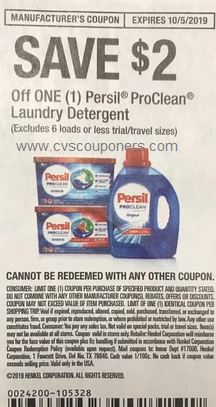 Persil Detergent CVS Coupon Deal $0.99 - 9/22-9/28 | CVS Couponers