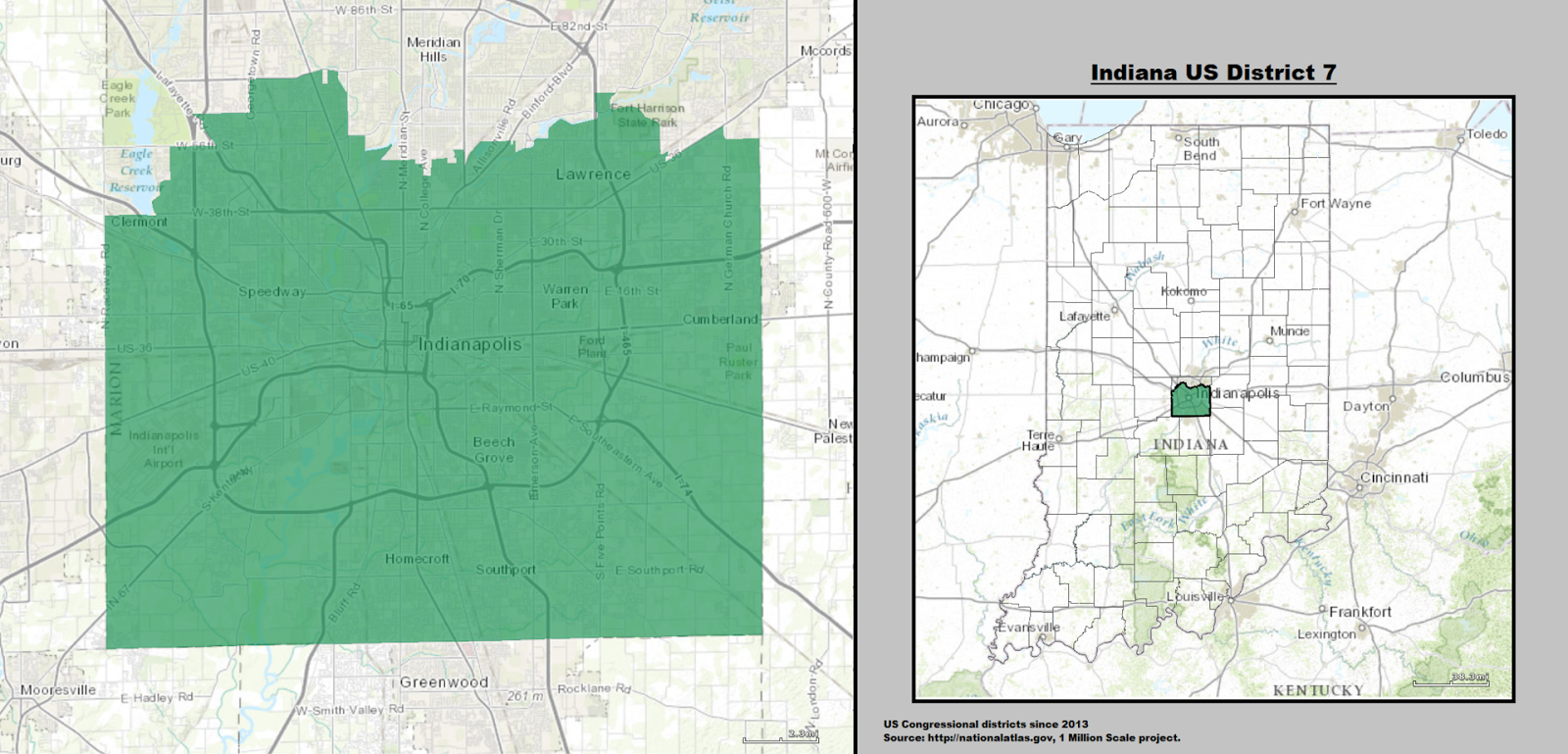 Indiana 5th Congressional District Map