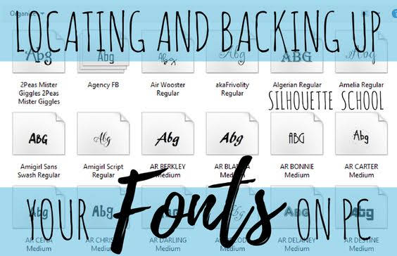 How To Backup Fonts Or Move Fonts From One Computer To Another For