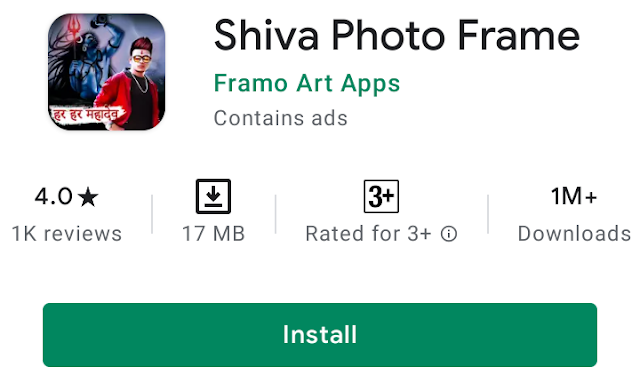 Shiva Photo Frame Mobile App | Special Lord Shiva Photo Frame Editor Apk