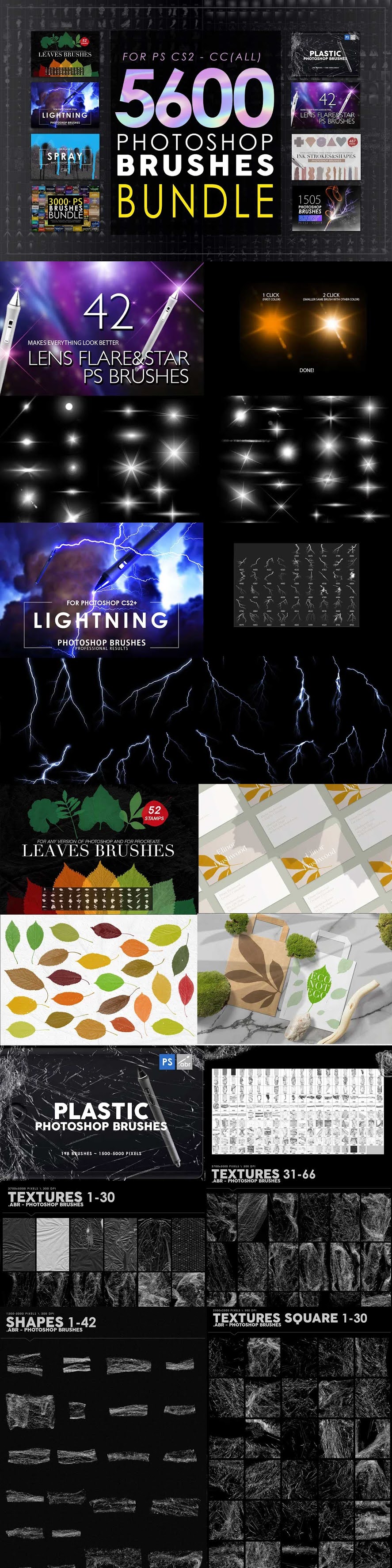 CreativeMarket - 5600 Photoshop Brushes Mega Bundle 5825386 2 CreativeMarket 5600 Photoshop Brushes Mega Bundle 5825386