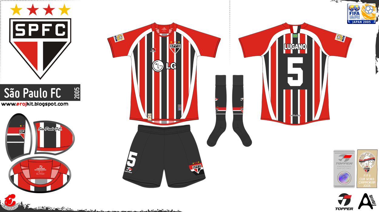 Uniforme são paulo 2005 Clearance