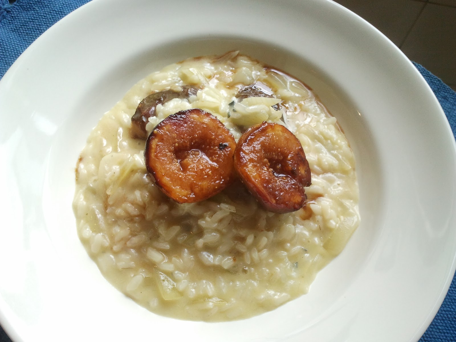 Comidas & Rumos RISOTO DE E FIGOS CARAMELADOS NO BALSÂMICO