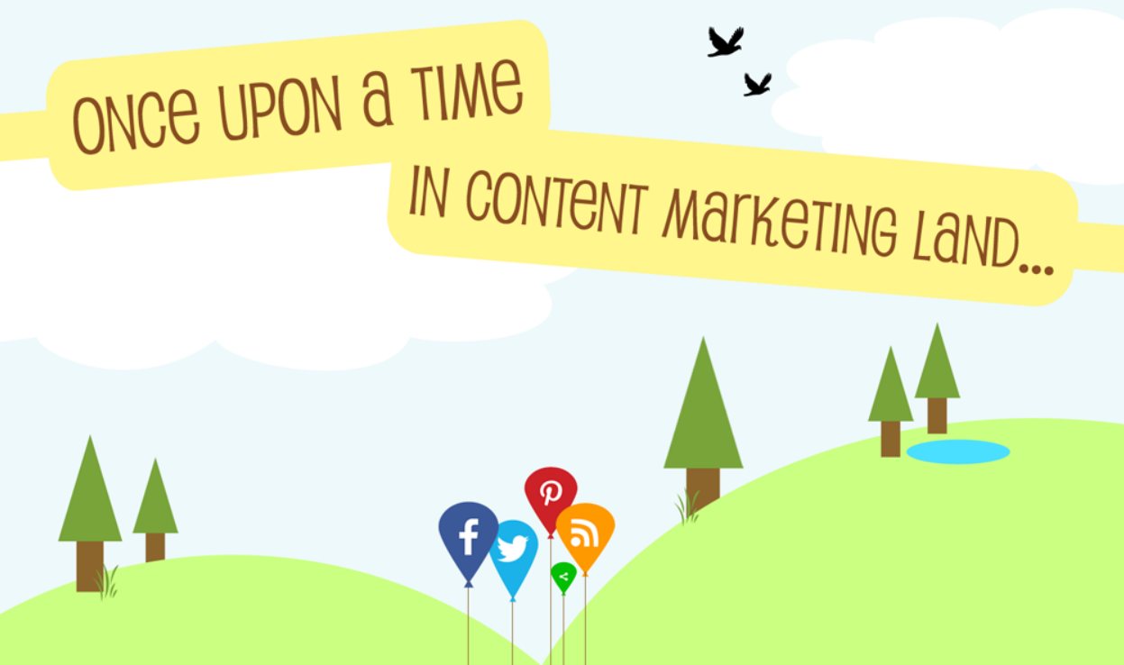 Once Upon A Time in #ContentMarketing Land - #infographic #socialmedia