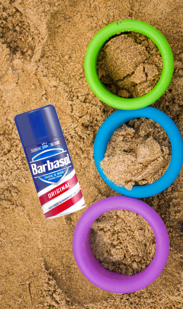 Turn sand into paint with this easy recipe for play! #sandboxideas #sandpaintingforkids #sandpaint #puffypaint #paintrecipeforkids #growingajeweledrose