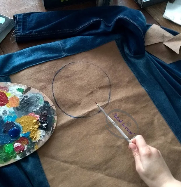 Adzik tworzy - jak namalować łapacz snów DIY na tkaninie