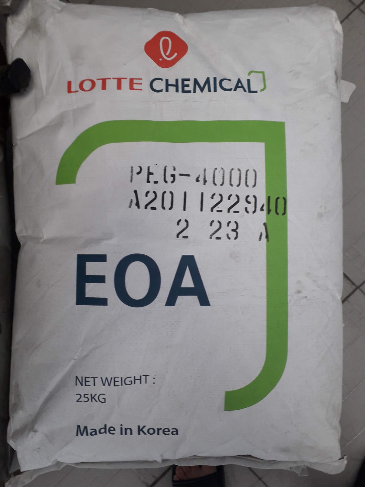 RAW RUBBER VIETNAM, CHEMICAL for PRODUCT RUBBER (cao su và hóa chất) PEG 4000 LOTTE KOREA phụ