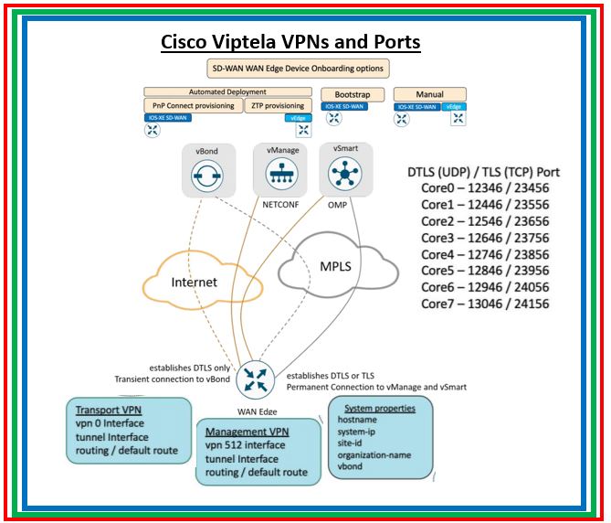 Network Interfaces used in Cisco Viptela SDWAN The Network DNA