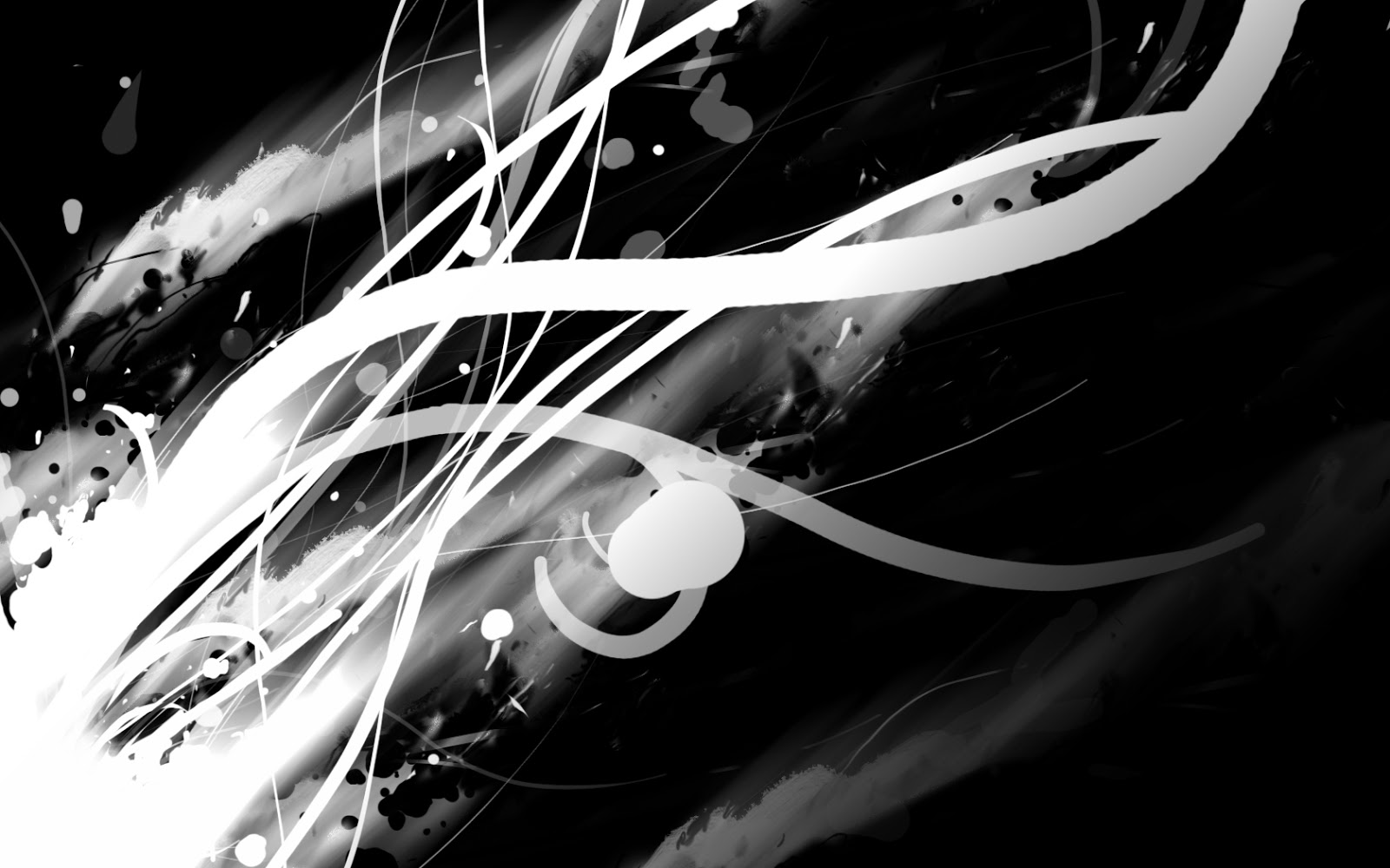 Wallpaper Black and White Abstract