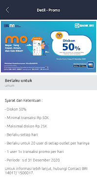 Promo Diskon HokBen dengan BRImo