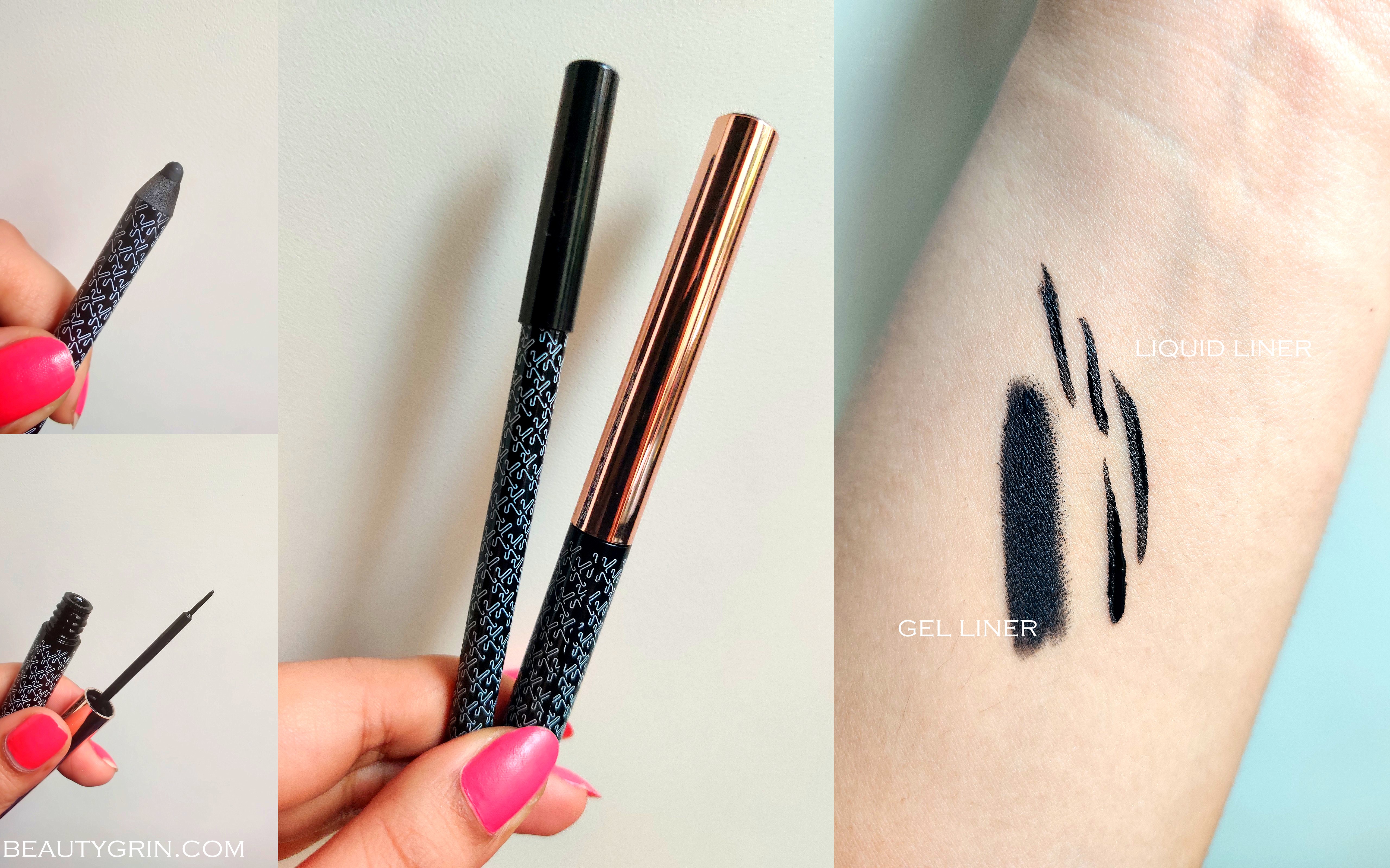 Kay Beauty Makeup Review Gel Kajal, Liquid Eyeliner, Lipstick, Lip